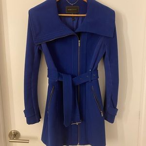 BCBG Maxazria blue pea coat